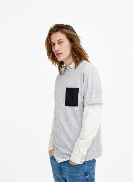 Gray T-shirt for men